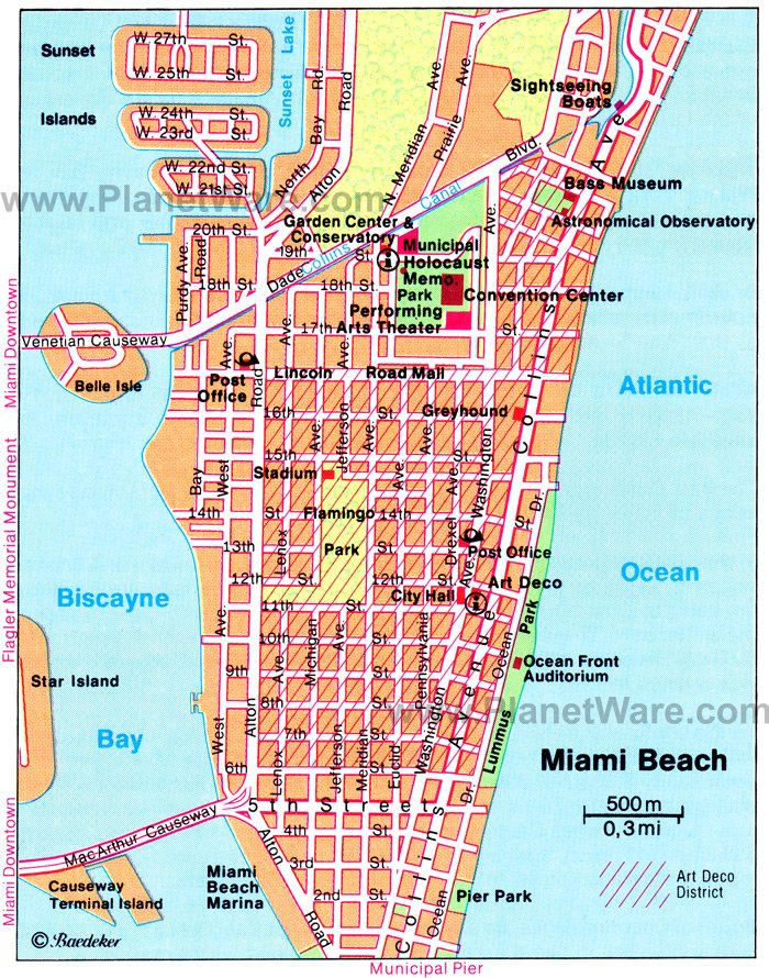 Miami Beach Map Area