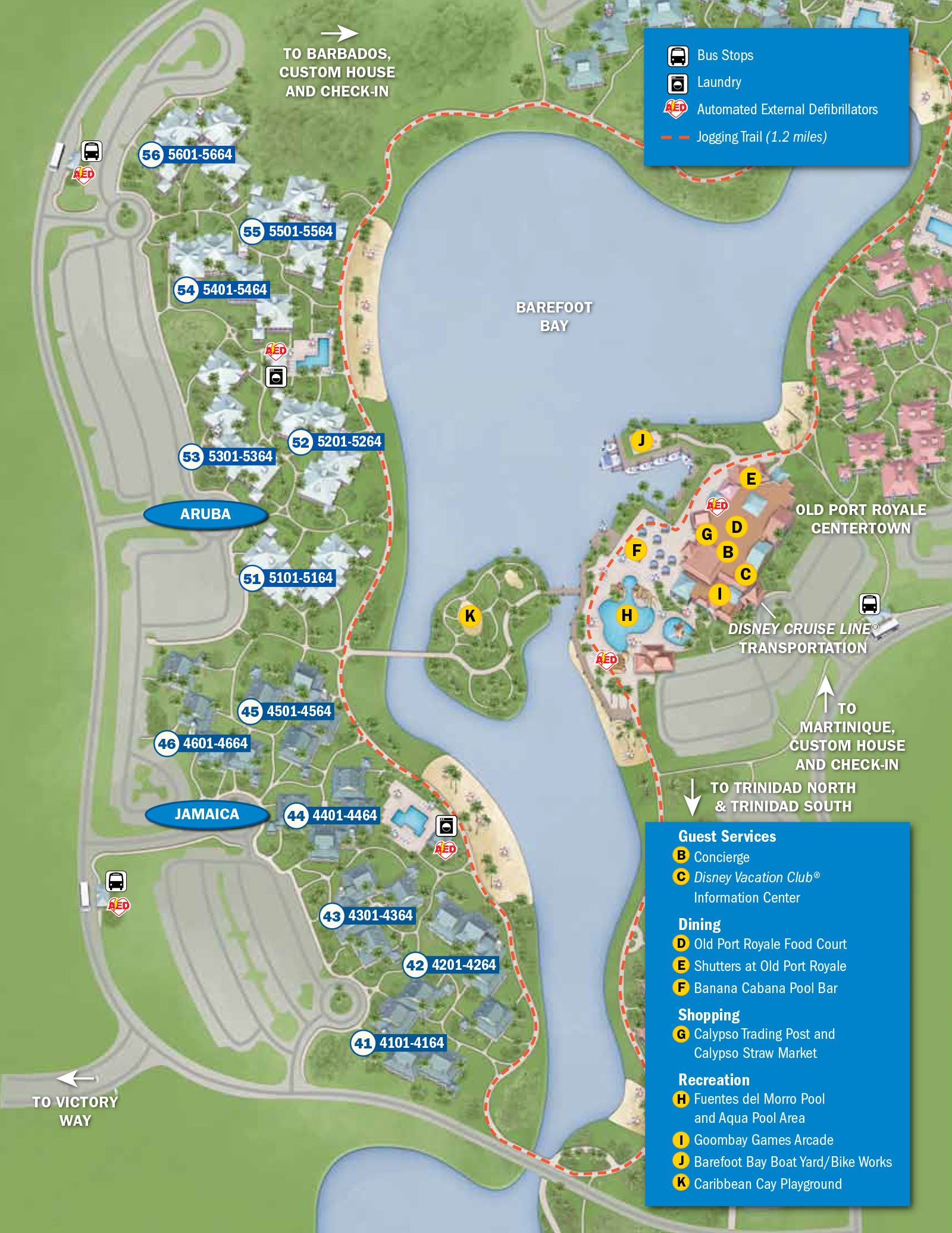 2013 Caribbean Beach Resort Guide Map Photo 2 Of 6