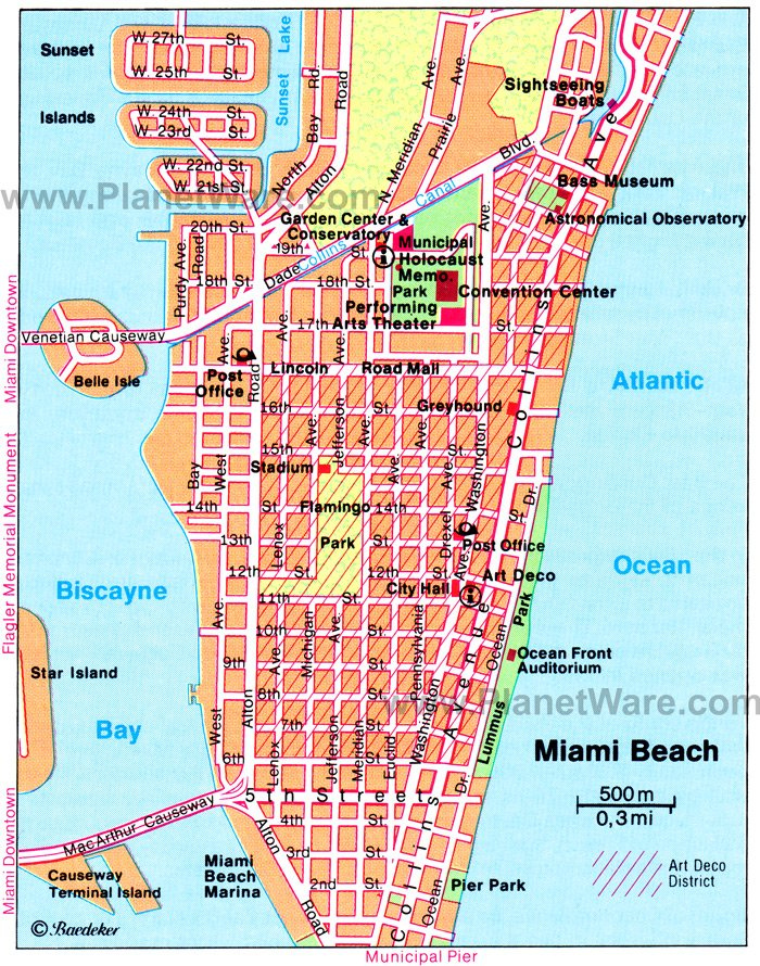 27 Map Of South Beach Miami Hotels Maps Database Source