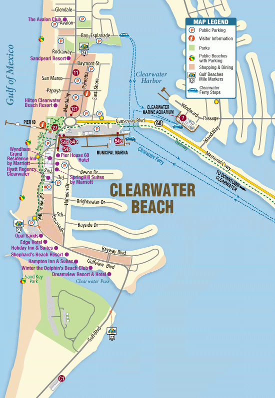 28 Map Of Clearwater Florida Maps Database Source