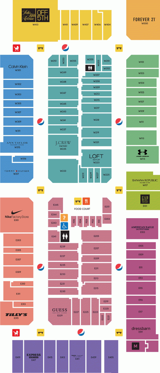 Palm Beach Outlets Map