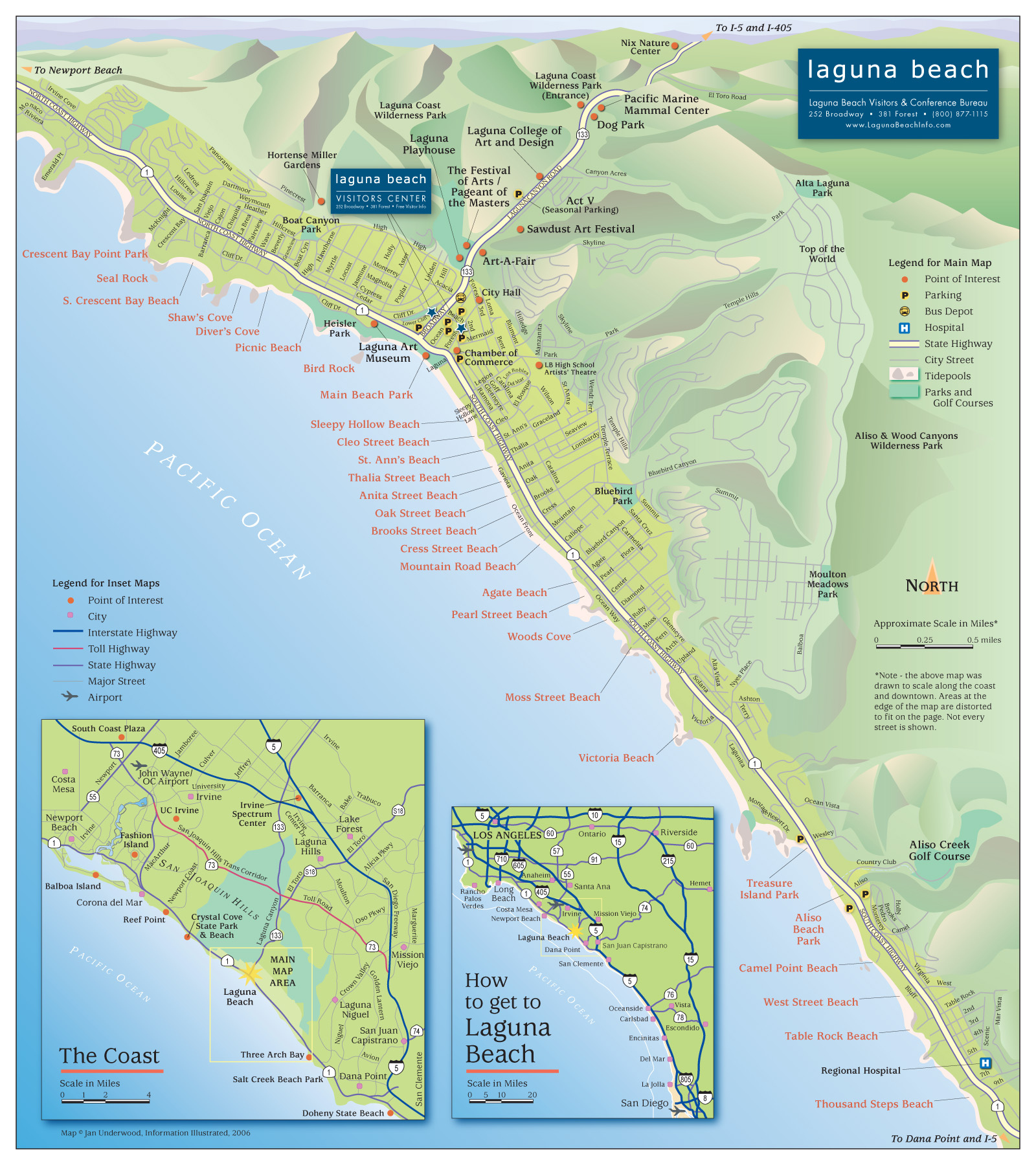 31 Laguna Beach California Map Maps Database Source