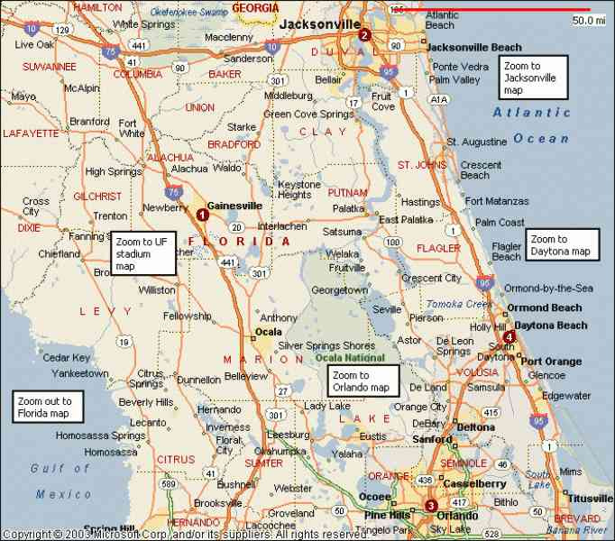 31 Map Of Daytona Beach Maps Database Source