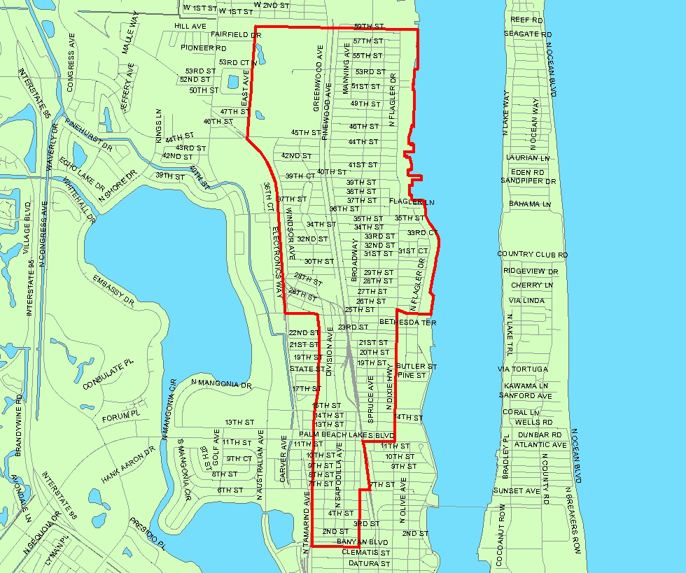 35 Map Of Palm Beach Maps Database Source