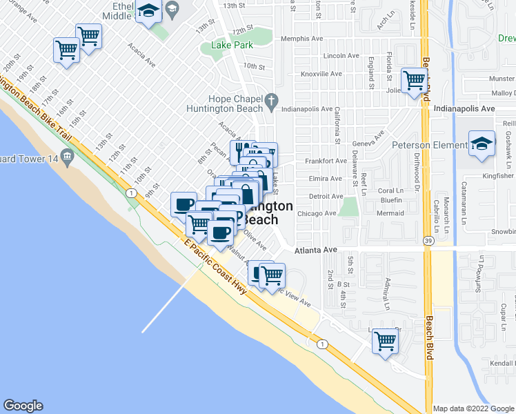 402 Main St Huntington Beach CA Walk Score