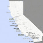 A Guide To California S Coast Map Of Southern California Beaches