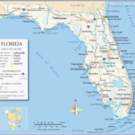 A Large Detailed Map Of Florida State For The Classroom Orlando