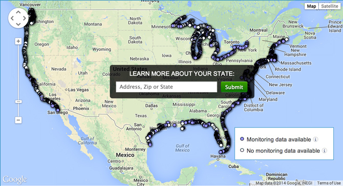 A Map Of The Dirties and Cleanest Beaches In The U S The Inertia