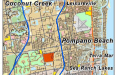 Aerial Photography Map Of Pompano Beach FL Florida