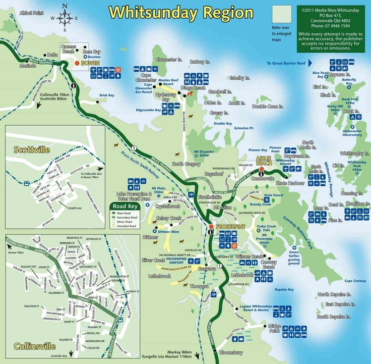 Map Of Airlie Beach | Beach Map