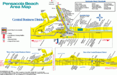 Basic Map Of Where Pensacola Beach Is Located At Pensacola Beach