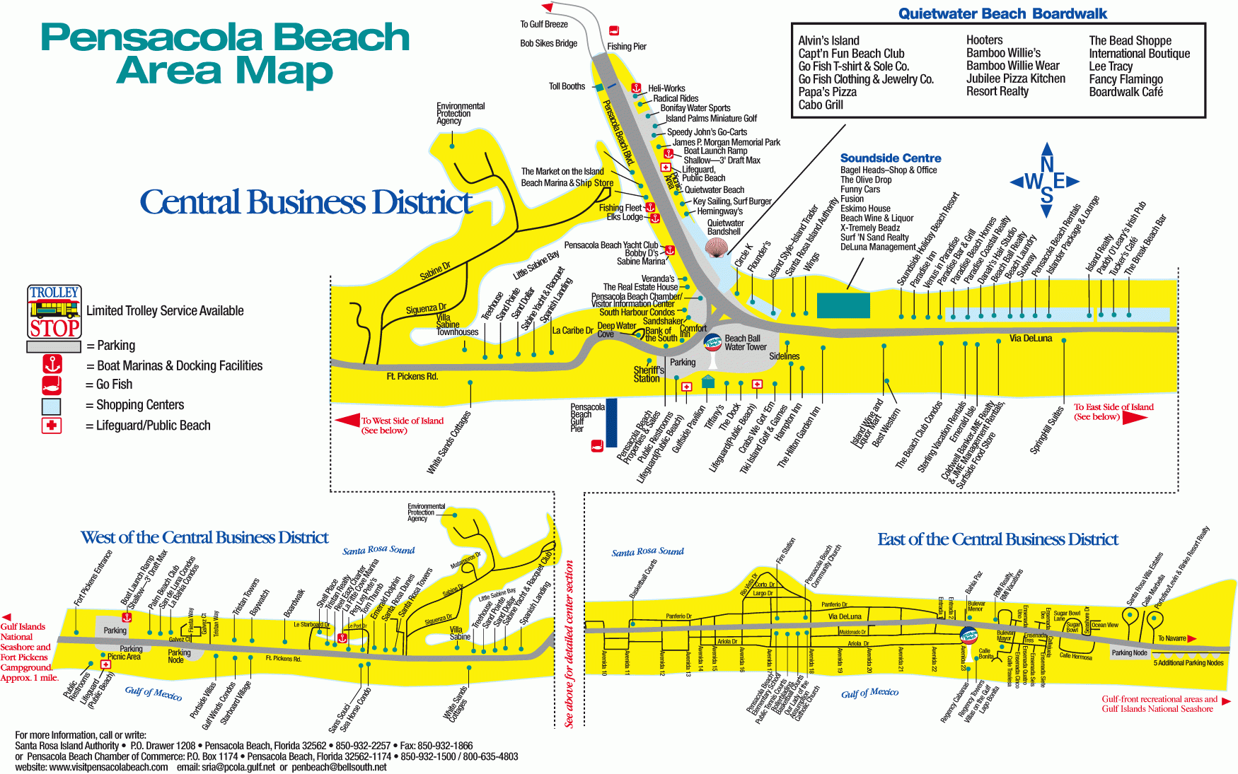 Basic Map Of Where Pensacola Beach Is Located At Pensacola Beach 