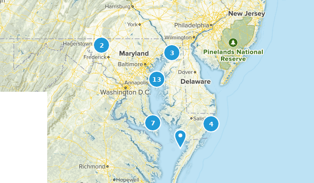 Maryland Beaches Map