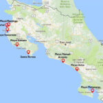 Best Beaches In Costa Rica Map Costa Rica Vacation Costa Rica