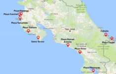 Best Beaches In Costa Rica Map Costa Rica Vacation Costa Rica