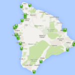 Best Beaches On The Big Island Beach Map Hawaii