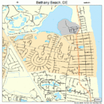 Bethany Beach Delaware Street Map 1005690