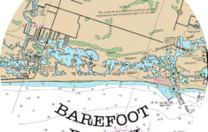 Bonita Beach Florida Water Map Of Florida Round Or Square Etsy