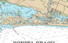 Bonita Beach Florida Water Map Of Florida Round Or Square Etsy