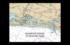 Bonita Beach Florida Water Map Of Florida Round Or Square Etsy