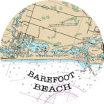 Bonita Springs Barefoot Beach Florida Water Map Of Florida Etsy