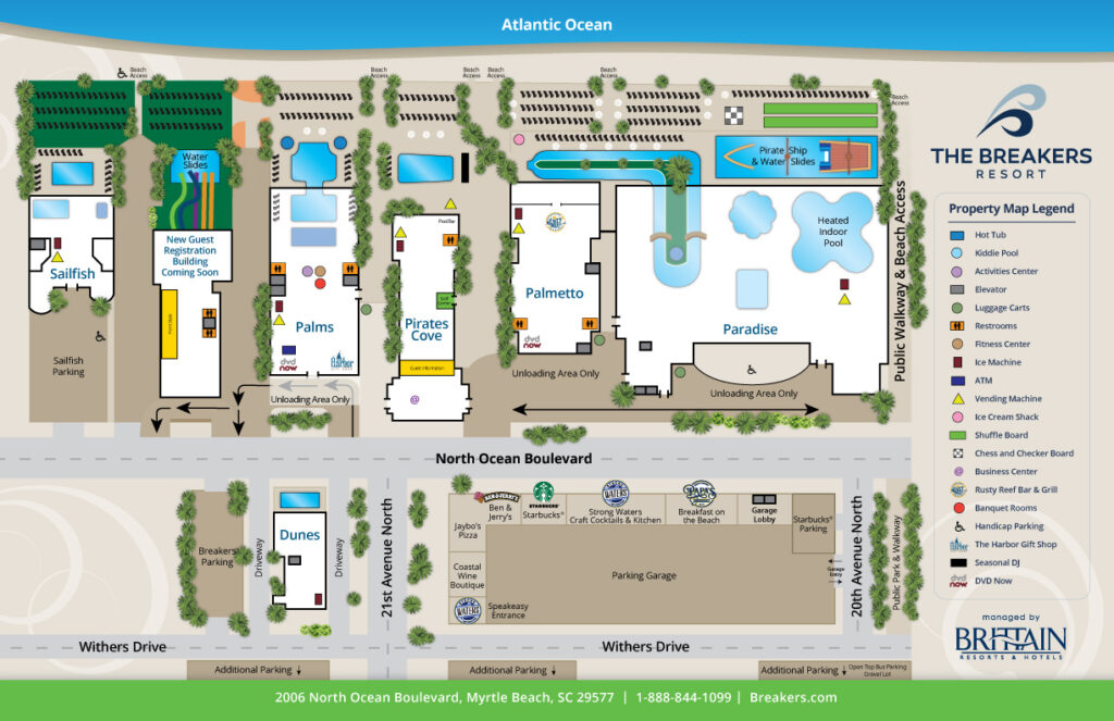 Breakers Resort Map Myrtle Beach SC Breakers Resort Myrtle Beach ...