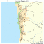 Cannon Beach Oregon Street Map 4110850