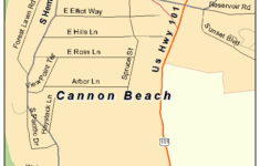 Cannon Beach Oregon Street Map 4110850