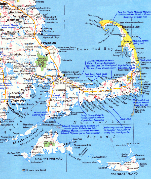 Cape Cod Beaches Map