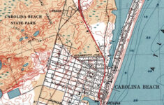 Carolina Beach NC Historic Map Art Poster Print Beach House Etsy