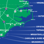 Carolina Beach Nc Map Map Chococard