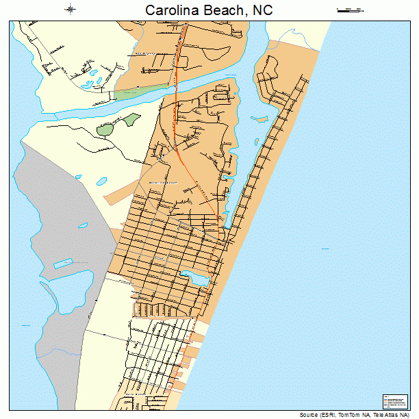 Carolina Beach North Carolina Map