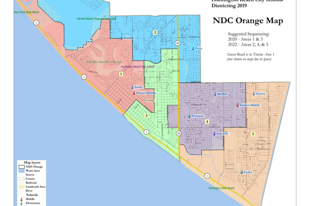 City Of Huntington Beach Zoning Map Christmas Light Beach Map