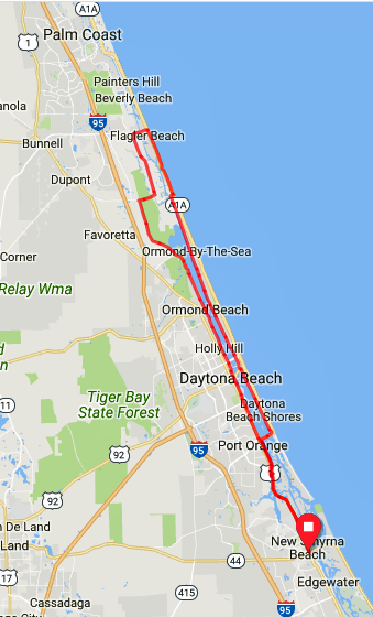 Colorado Brevets Riding The New Smyrna Beach Flagler Beach 115k