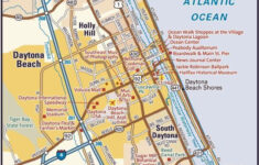 Daytona Beach Area Map 14431455 Puzzle Framed Photos Wall Art