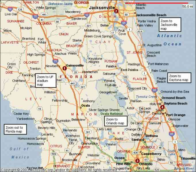 Daytona Beach Map Map Holiday Travel HolidayMapQ