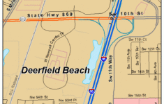 Deerfield Beach Florida Street Map 1216725