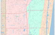 Delray Beach Florida Wall Map Color Cast Style By MarketMAPS