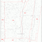Delray Beach Florida Zip Code Wall Map Red Line Style By MarketMAPS