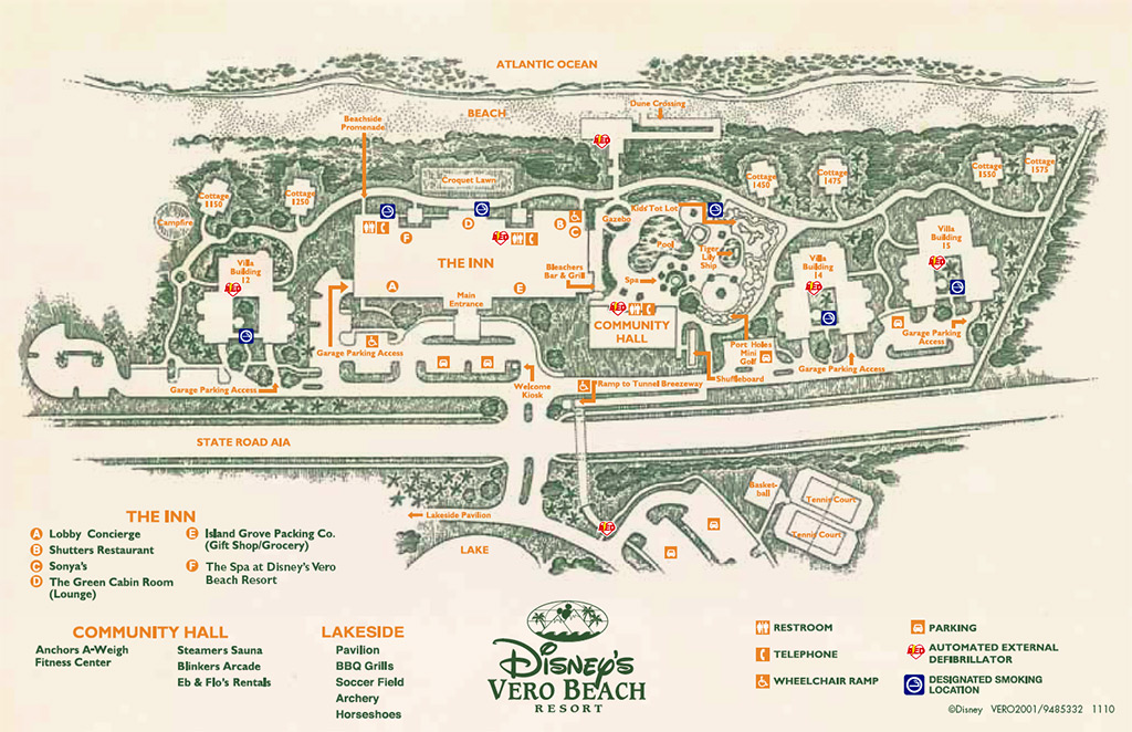 Disney s Vero Beach Resort Map Photo 1 Of 1