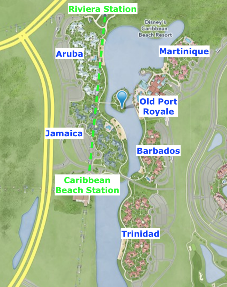 Caribbean Beach Resort Map 2022 With Skyliner