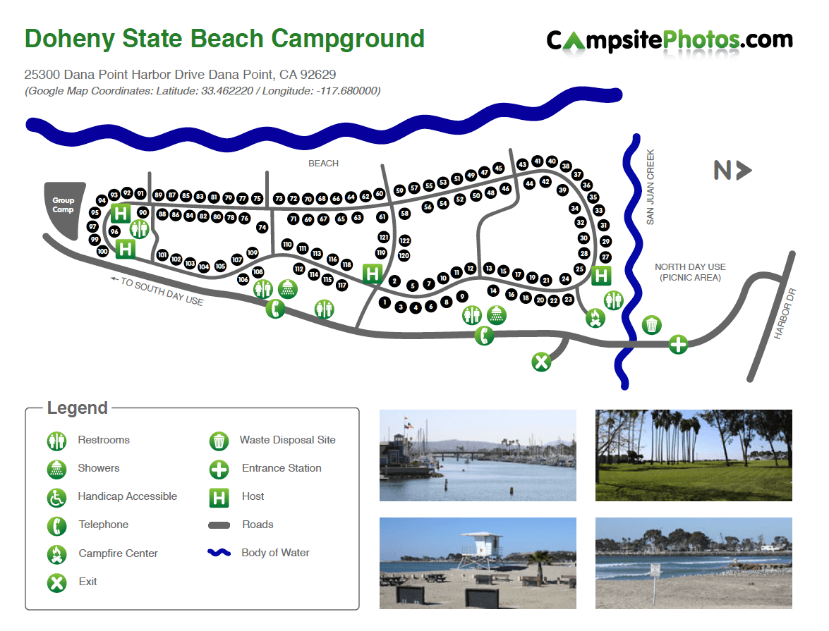 Doheny State Beach Campsite Photos Camping Info Reservations