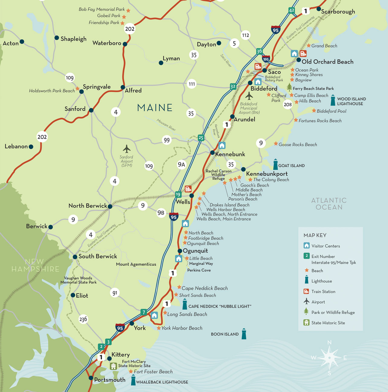 Download A Copy Of The Maine Beaches Map Visit The Maine Beaches