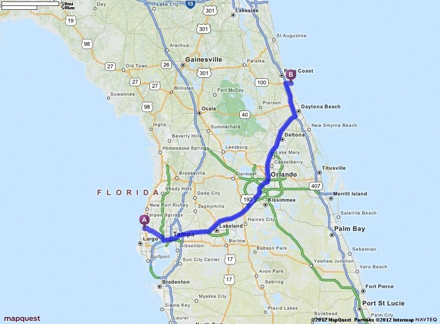 Driving Directions From 464 Winding Willow Dr Palm Harbor Florida 