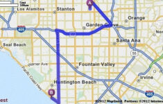 Driving Directions From Downtown Disney In Anaheim California 92802 To