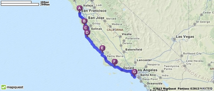 Driving Directions From San Francisco California To Long Beach 