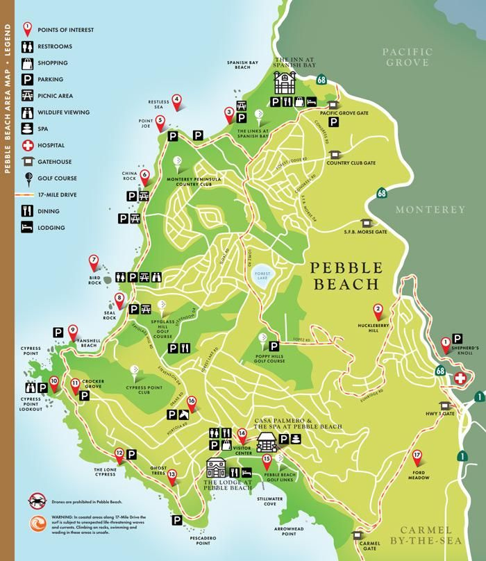 Pebble Beach Map