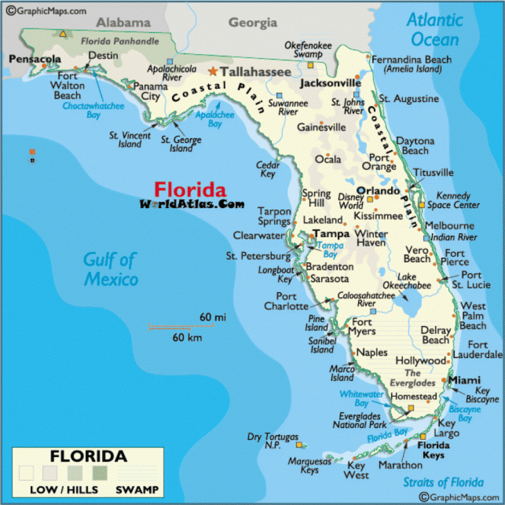Map Of Fl Gulf Coast Beaches