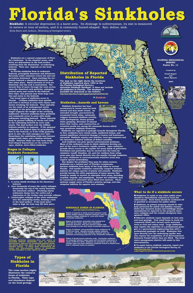 Florida Sinkhole Map Florida Sinkhole Map Florida Ocala Florida 
