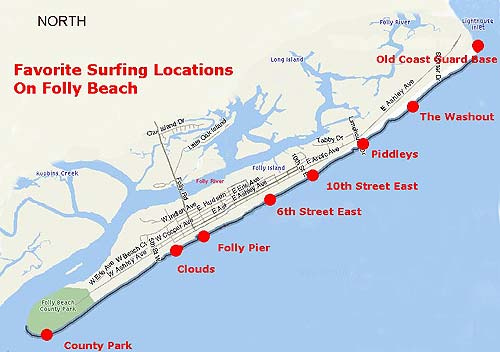 Folly Beach Map | Beach Map